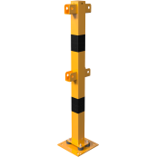Fixed post | flexible, tiltable | with top and knee bars | Middle post for top and knee bar